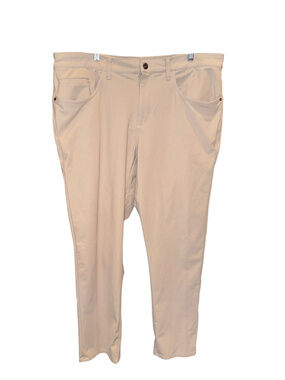 Cremieux Performance Pants Tan Polyester 38X30